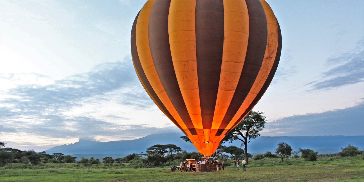hot air balloon safari amboseli